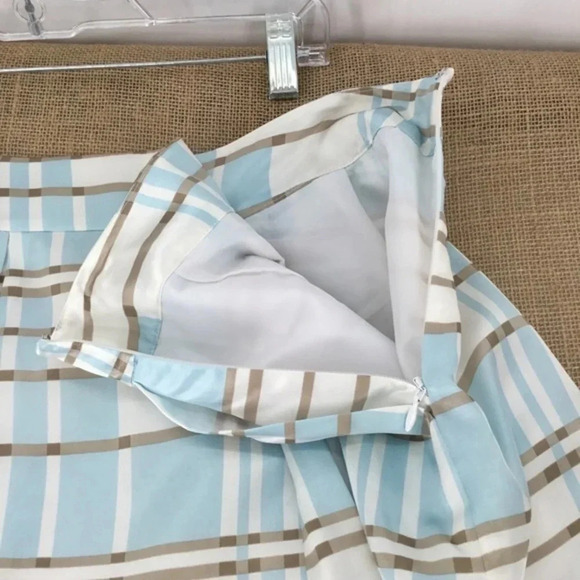 Pendleton Women’s Pleated Silk Skirt Business Casual Stripe Size 12 - Picture 2 of 7